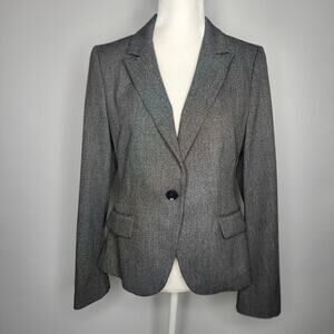Express Black Gray Blazer Jacket Women's Size 10